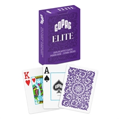 Copag 100% Plastic Poker Elite Jumbo , lila