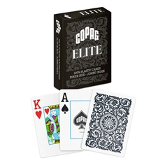 Copag 100% Plastic Poker Elite Jumbo , Svart