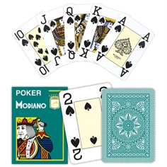 Modiano Poker Cristallo Mörkgrön, Jumbo