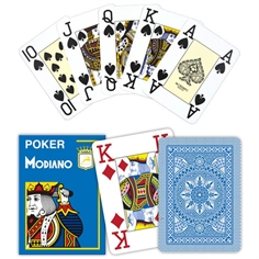 Modiano Poker Cristallo Ljusblå, Jumbo