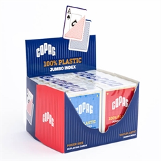 Copag 100% Plastic Poker, 2 Corner Jumbo Index (1 dussin)