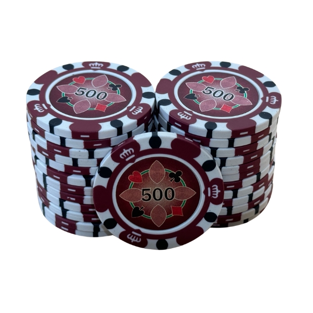 Crown Casino 14,5 gram - Bordeaux 500 (25 st)