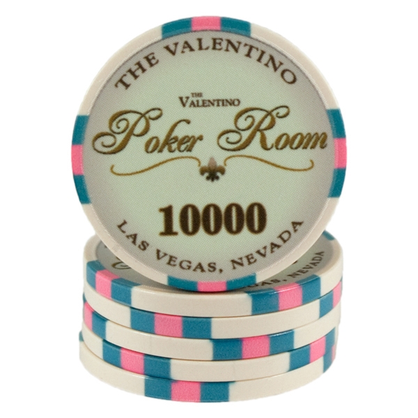 Valentino Poker Room White 10000