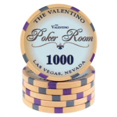 Valentino Poker Room Yellow 1000